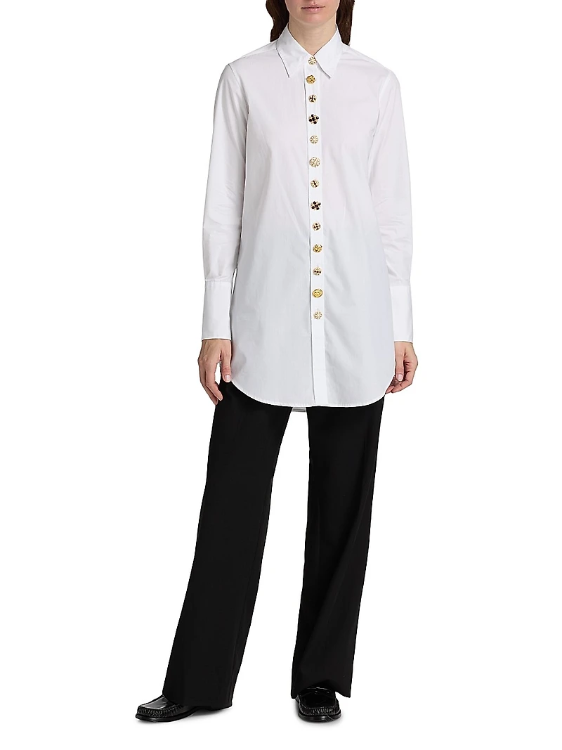 Luxe Button Classic Long Shirt