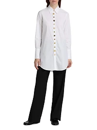 Luxe Button Classic Long Shirt