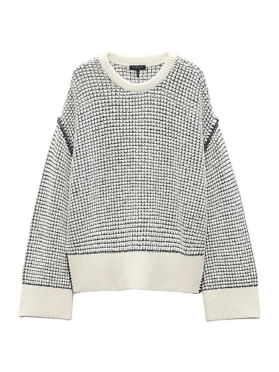 Katie Chunky Waffle-Knit Sweater