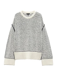 Katie Chunky Waffle-Knit Sweater