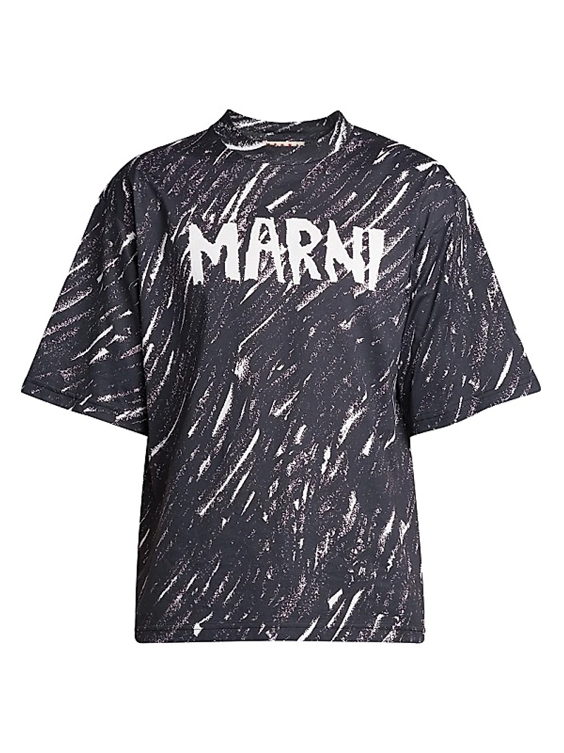 Scribble Logo Cotton T-Shirt