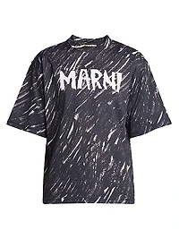 Scribble Logo Cotton T-Shirt