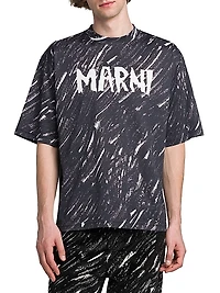 Scribble Logo Cotton T-Shirt
