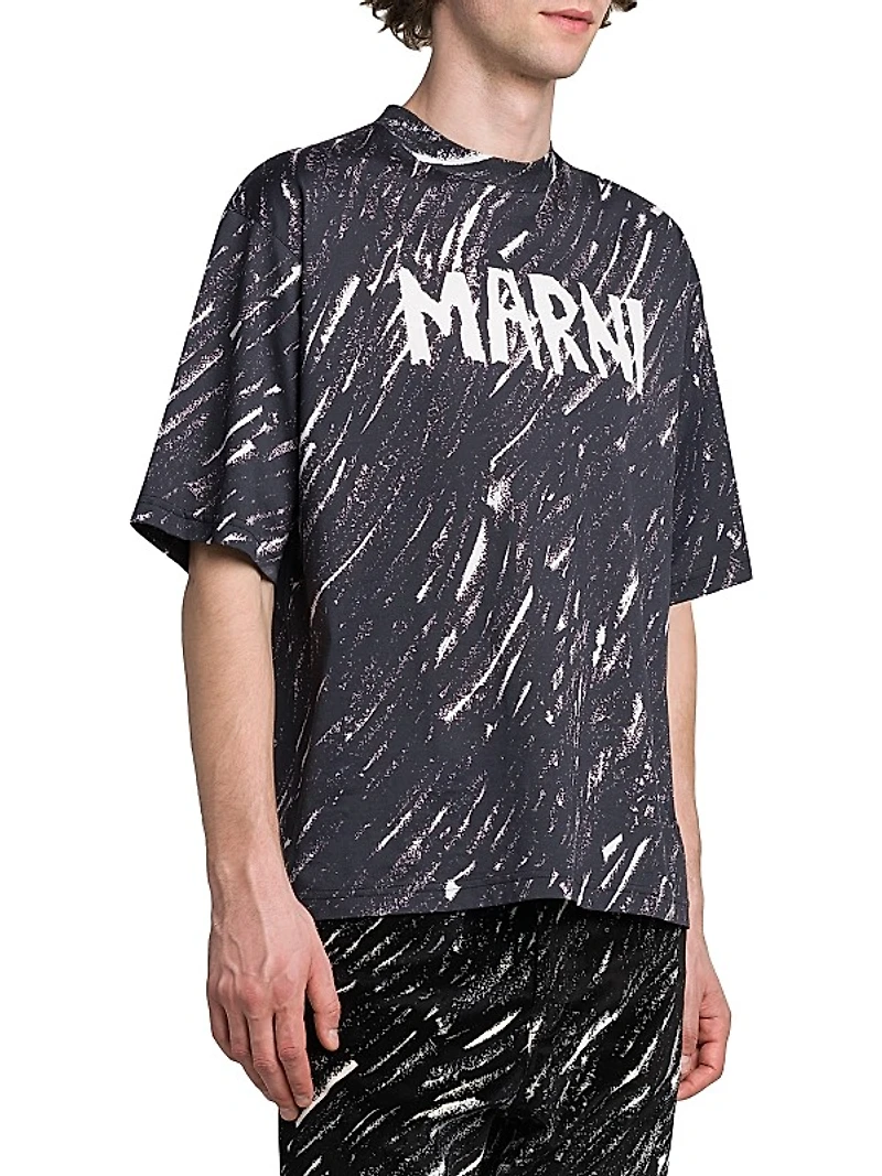 Scribble Logo Cotton T-Shirt