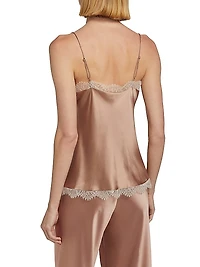 Lynette Silk Lace Slit Camisole