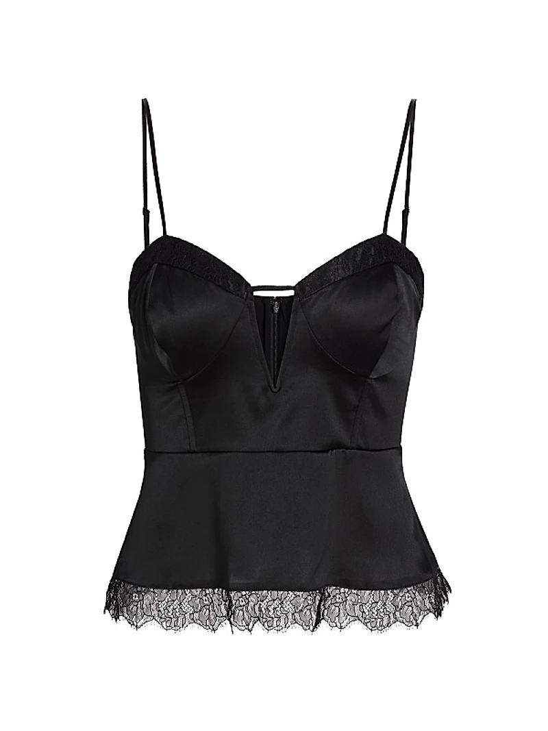 Fiorina Silk Lace Bustier Camisole