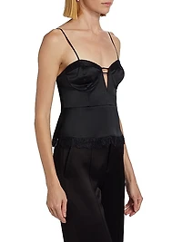 Fiorina Silk Lace Bustier Camisole