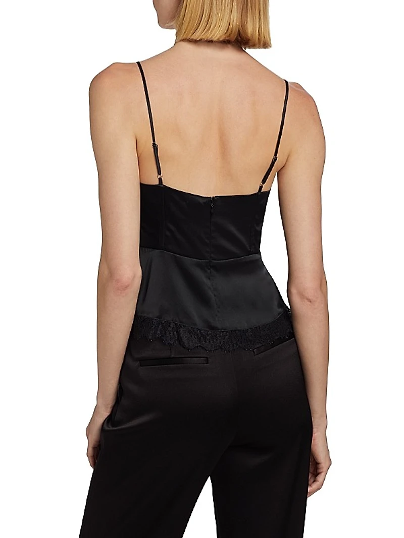 Fiorina Silk Lace Bustier Camisole
