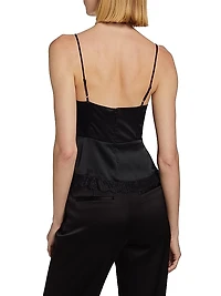 Fiorina Silk Lace Bustier Camisole