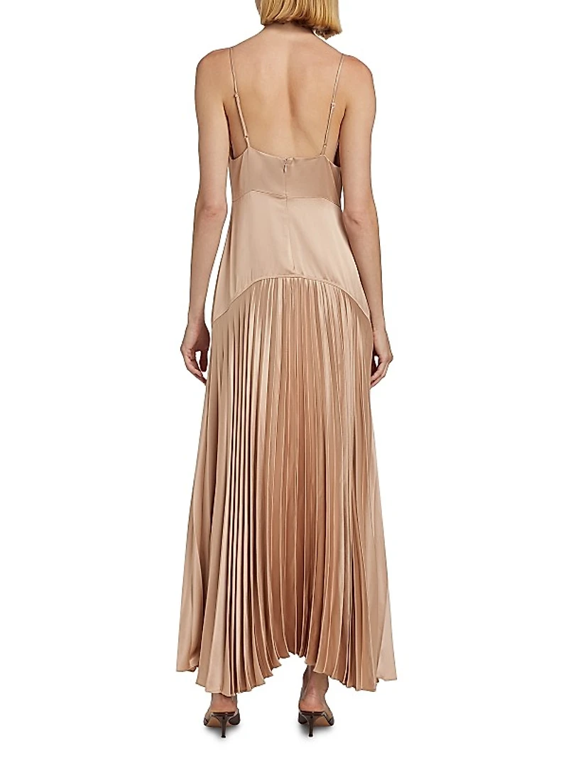 Jennelyn Pleated Slip Gown
