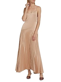 Jennelyn Pleated Slip Gown