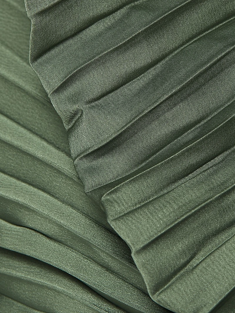 Parlour Pleated Strapless Gown