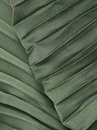 Parlour Pleated Strapless Gown