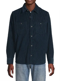 Cotton Corduroy Button-Front Shirt