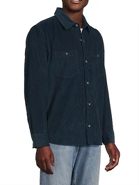 Cotton Corduroy Button-Front Shirt