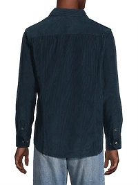 Cotton Corduroy Button-Front Shirt