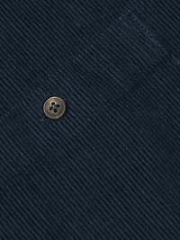 Cotton Corduroy Button-Front Shirt