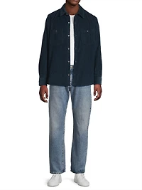 Cotton Corduroy Button-Front Shirt