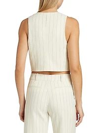 Erita Pinstriped Vest