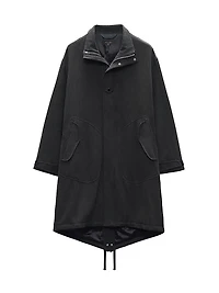 Falcon Wool-Linen Parka Coat