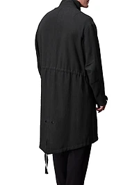 Falcon Wool-Linen Parka Coat