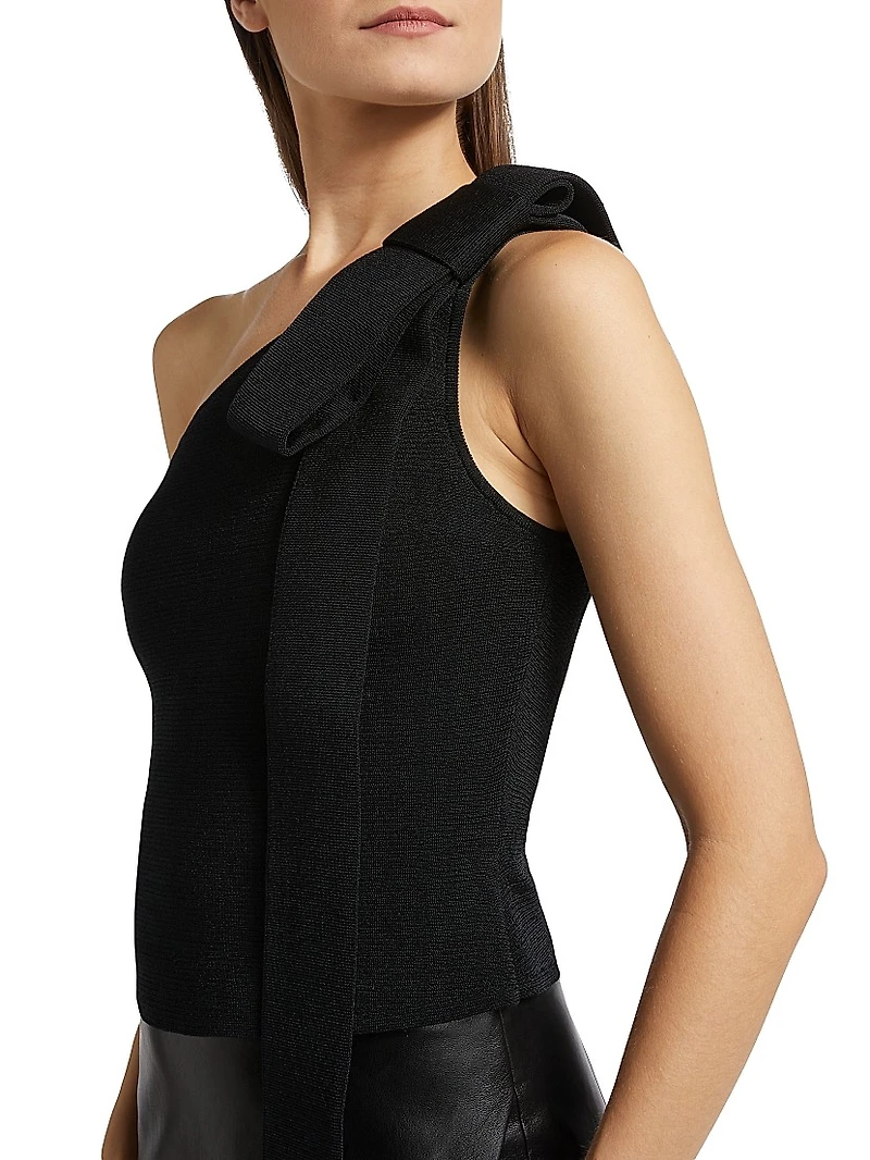 Nomi One-Shoulder Knit Top