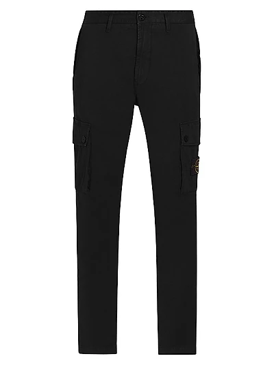 Stretch-Cotton Skinny Cargo Trousers