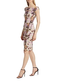 Melania Off-The-Shoulder Cocktail Dress