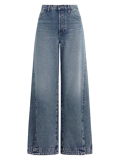 Oliver Mid-Rise Wide-Leg Jeans