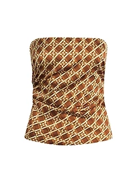 The Colette Ruched Strapless Top