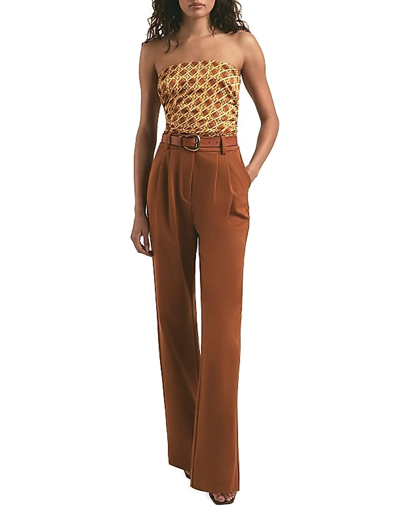 The Colette Ruched Strapless Top