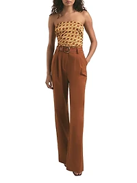 The Colette Ruched Strapless Top