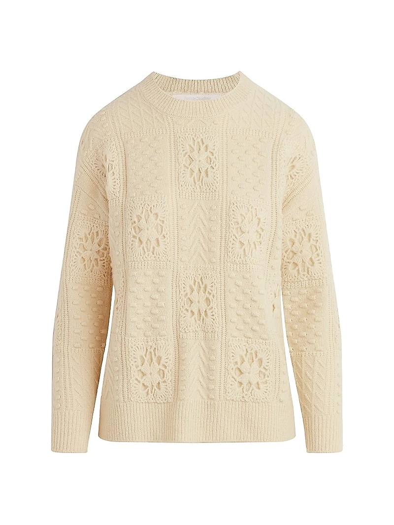 Jovie Wool-Blend Crewneck Sweater