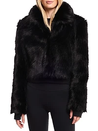 Brandi Faux-Fur Bolero Jacket