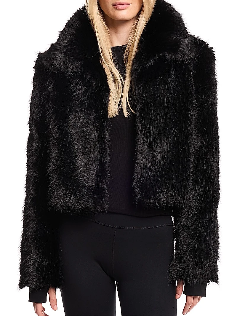 Brandi Faux-Fur Bolero Jacket
