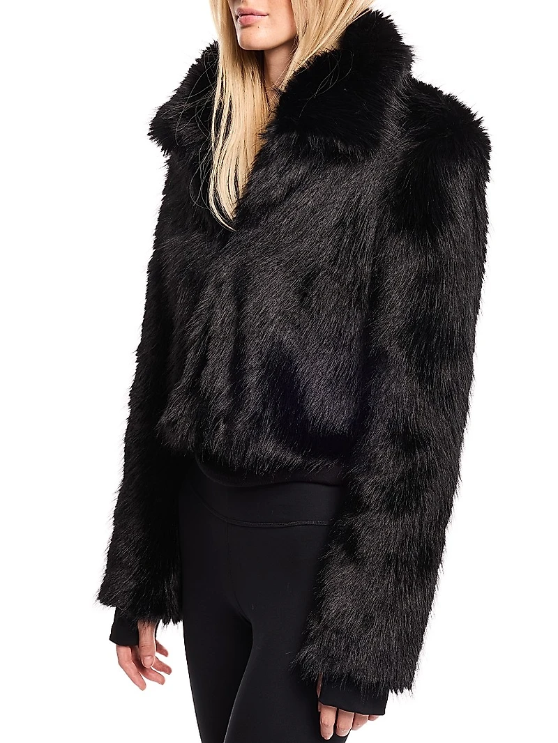 Brandi Faux-Fur Bolero Jacket