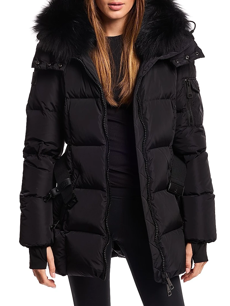Luxe Soho Belted Down Jacket