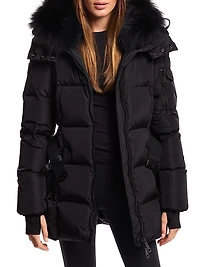 Luxe Soho Belted Down Jacket