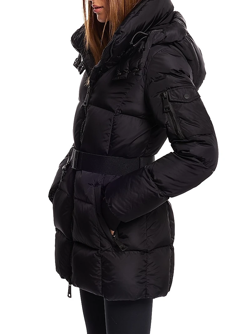 Luxe Soho Belted Down Jacket