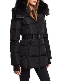 Luxe Soho Belted Down Jacket