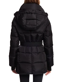 Luxe Soho Belted Down Jacket