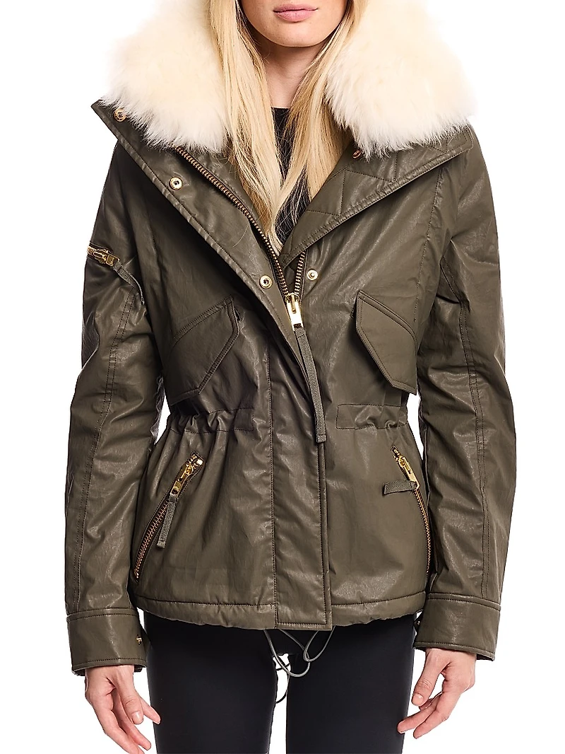 Hayden Shearling Collar Parka