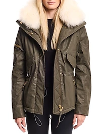 Hayden Shearling Collar Parka