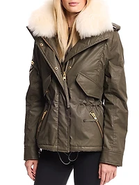 Hayden Shearling Collar Parka