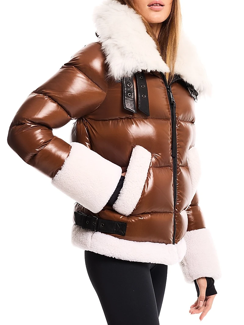 Heidi Shearling Down Jacket