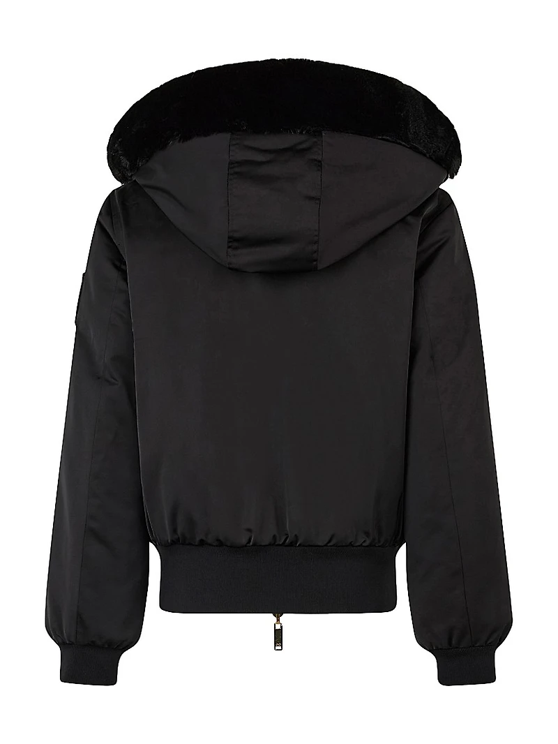 Debbie Bunny Satin Bomber Jacket