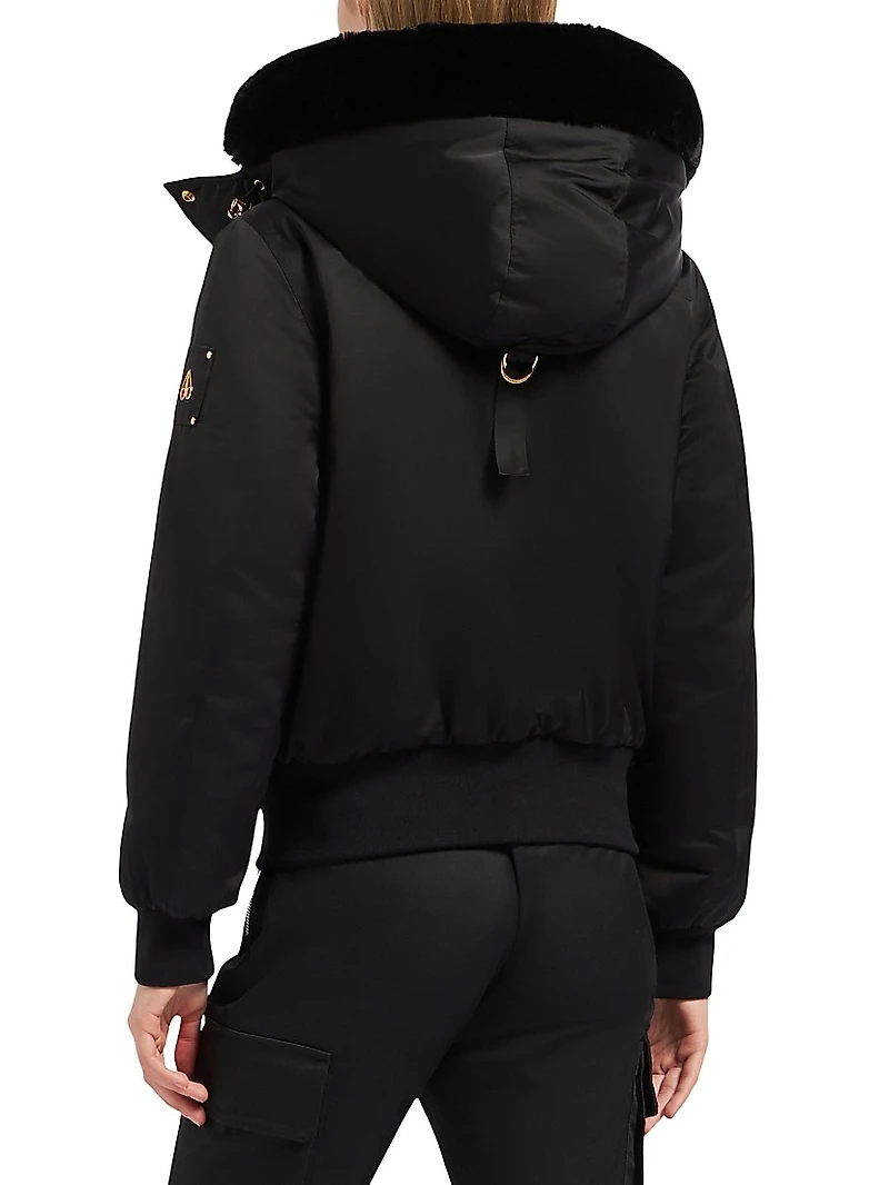 Debbie Bunny Satin Bomber Jacket