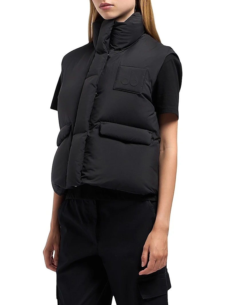 Katrina Down Stand-Collar Vest