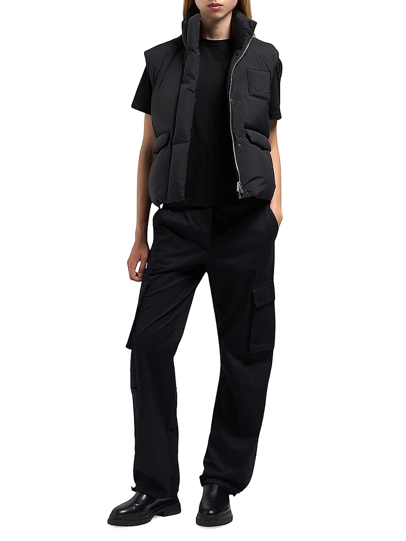 Katrina Down Stand-Collar Vest