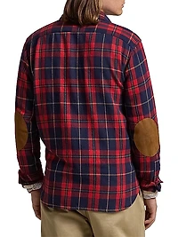Flannel-Clrnrelbps-Long Sleeve-Sport Shirt